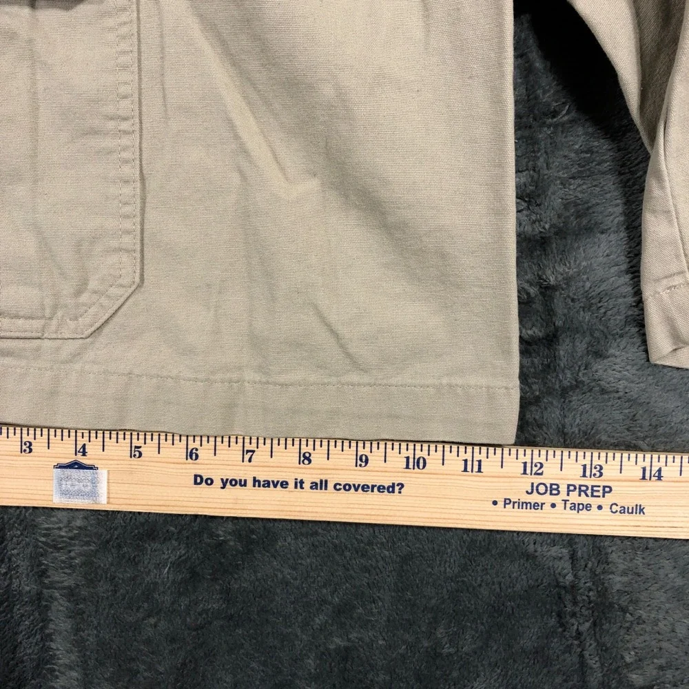 Chaps Cargo Shorts Mens 29 Tan Khaki Cotton‎ Canvas Multi Pocket WPL-125